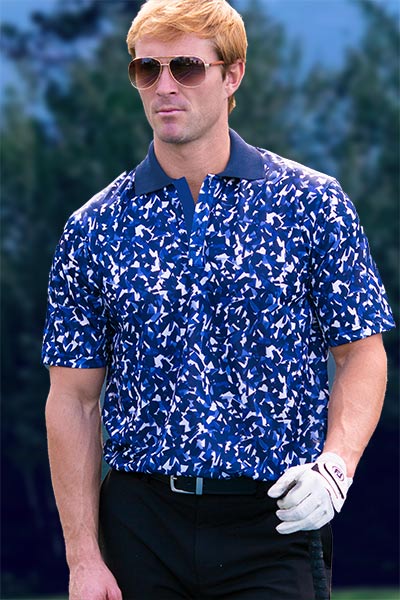 Cooltan® Tan-Through Sportshirts Graphic Polo Baseline 